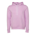 Flieder - Front - Bella + Canvas Unisex Fleece-Pullover mit Kapuze