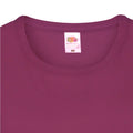 Burgunder - Side - Fruit Of The Loom Lady-Fit Damen T-Shirt