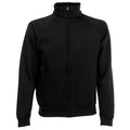 schwarz - Front - Fruit Of The Loom Herren Sweat-Jacke - Sweatshirt mit Reißverschluss