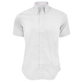 Weiß - Front - Kustom Kit Premium Oxford Herren Hemd, Kurzarm