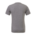 Grau meliert - Back - Canvas Triblend Kurzarm T-Shirt