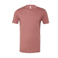 Mauve - Front - Canvas Triblend Kurzarm T-Shirt