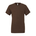 Braun - Front - Canvas Triblend Kurzarm T-Shirt