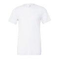 festes Weiß - Front - Canvas Triblend Kurzarm T-Shirt