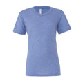 Blau - Front - Canvas Triblend Kurzarm T-Shirt