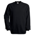 Schwarz - Front - B&C Unisex Sweatshirt mit Rundhalsausschnitt