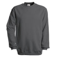 Stahlgrau - Front - B&C Unisex Sweatshirt mit Rundhalsausschnitt