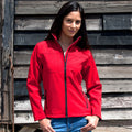 Rot - Back - Regatta Damen Softshell Mulitfunktions-Jacke, 3-lagig, wasserabweisend, winddicht, atmungsaktiv