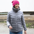 Frost Grau - Back - Result Damen Steppjacke, wasserabweisend, winddicht