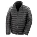 Schwarz - Front - Result Ice Bird Herren Steppjacke, wasserabweisend, winddicht