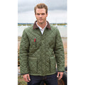 Olive - Back - Result Cheltenham Herren Steppjacke mit Fleece-Innenfutter, wasserabweisend, winddicht