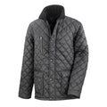 Schwarz - Front - Result Cheltenham Herren Steppjacke mit Fleece-Innenfutter, wasserabweisend, winddicht