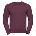 Weinrot - Front - Russell Herren Authentic Sweatshirt, schmaler Schnitt