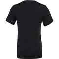Schwarz - Back - Canvas Herren T-Shirt mit V-Ausschnitt, kurzärmlig