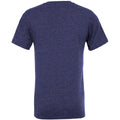 Marineblau - Back - Canvas Herren T-Shirt mit V-Ausschnitt, kurzärmlig