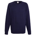 Marineblau - Front - Fruit Of The Loom Herren Raglan-Sweatshirt, Rundhalsausschnitt