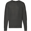 Helles Anthrazit - Back - Fruit Of The Loom Herren Raglan-Sweatshirt, Rundhalsausschnitt