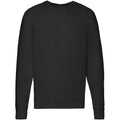 Schwarz - Back - Fruit Of The Loom Herren Raglan-Sweatshirt, Rundhalsausschnitt