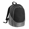 Schwarz- Grau - Front - Quadra Pro Team Rucksack, 17 Liter