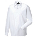 Weiß - Back - Russell Herren Hemd - Business-Hemd, langärmlig