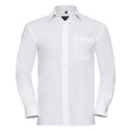 Weiß - Front - Russell Herren Hemd - Business-Hemd, langärmlig
