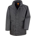 Schwarz - Front - Result Herren Platinum Arbeitsjacke - Arbeitsmantel