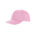 Pink - Front - Result Unisex Baseball Kappe Core Houston 5 Panel Printers