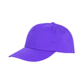 Violett - Front - Result Unisex Baseball Kappe Core Houston 5 Panel Printers