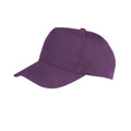 Violett - Front - Result Unisex Core Boston Baseballkappe