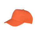 Orange - Front - Result Unisex Core Boston Baseballkappe