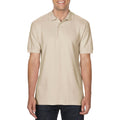 Sand - Back - Gildan Herren Premium Sport Pique Polo-Hemd