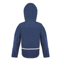 Dunkelblau-Royal - Back - Result Core Kinder Junior Softshell-Jacke mit Kapuze