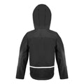 Schwarz-Grau - Back - Result Core Kinder Junior Softshell-Jacke mit Kapuze