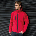 Rot-Schwarz - Back - Result Core Herren Softshell Jacke Lite mit Kapuze