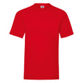 Rot - Front - Fruit Of The Loom Herren Kurzarm T-Shirt