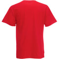 Rot - Back - Fruit Of The Loom Herren Kurzarm T-Shirt