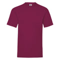 Burgundrot - Front - Fruit Of The Loom Herren Kurzarm T-Shirt