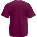 Burgundrot - Back - Fruit Of The Loom Herren Kurzarm T-Shirt