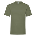 Olivgrün - Front - Fruit Of The Loom Herren Kurzarm T-Shirt