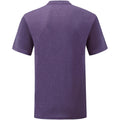 Violett meliert - Back - Fruit Of The Loom Herren Kurzarm T-Shirt