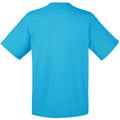 Azurblau - Back - Fruit Of The Loom Herren Kurzarm T-Shirt