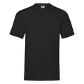 Schwarz - Front - Fruit Of The Loom Herren Kurzarm T-Shirt