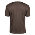 Schokolade - Back - Tee Jays Herren Interlock T-Shirt, Rundhalsausschnitt, Kurzarm