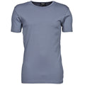 Kieselgrau - Front - Tee Jays Herren Interlock T-Shirt, Rundhalsausschnitt, Kurzarm