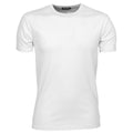 Weiß - Front - Tee Jays Herren Interlock T-Shirt, Rundhalsausschnitt, Kurzarm