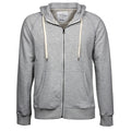 Hellgrau - Front - Tee Jays Herren Urban Kapuzen Jacke mit Reißverschluss