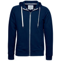 Marineblau - Front - Tee Jays Herren Urban Kapuzen Jacke mit Reißverschluss