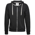 Schwarz - Front - Tee Jays Herren Urban Kapuzen Jacke mit Reißverschluss