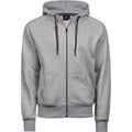 Grau meliert - Front - Tee Jays Herren Kapuzen Jacke