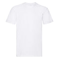 Weiß - Front - Fruit Of The Loom Herren Super Premium Kurzarm T-Shirt